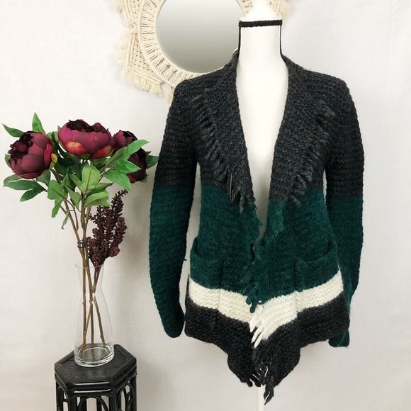 Madewell Jackets & Blazers - Madewell wool/alpaca color-block sweater coat M